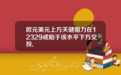 欧元美元上方关键阻力在12329或陷于该水平下方交投.