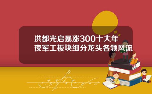 洪都光启暴涨300十大年夜军工板块细分龙头各领风流