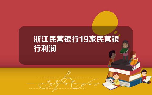 浙江民营银行19家民营银行利润