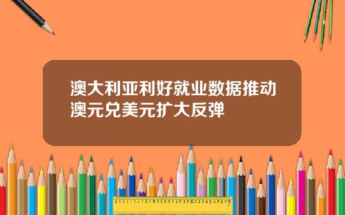 澳大利亚利好就业数据推动澳元兑美元扩大反弹
