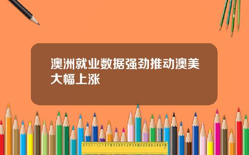 澳洲就业数据强劲推动澳美大幅上涨