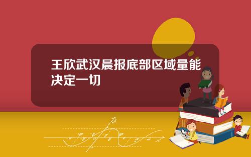 王欣武汉晨报底部区域量能决定一切