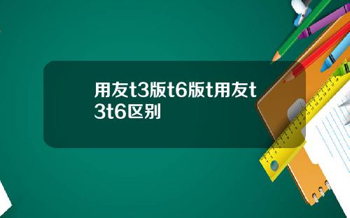 用友t3版t6版t用友t3t6区别