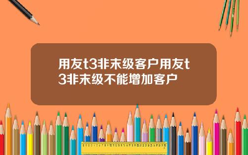 用友t3非末级客户用友t3非末级不能增加客户