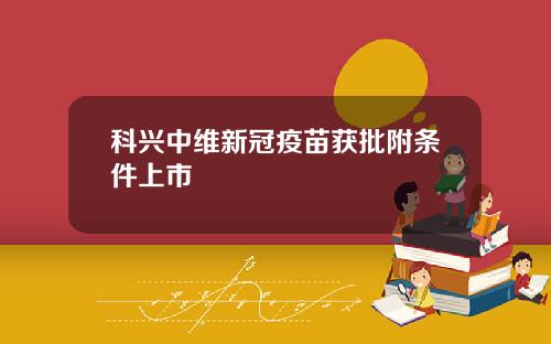 科兴中维新冠疫苗获批附条件上市