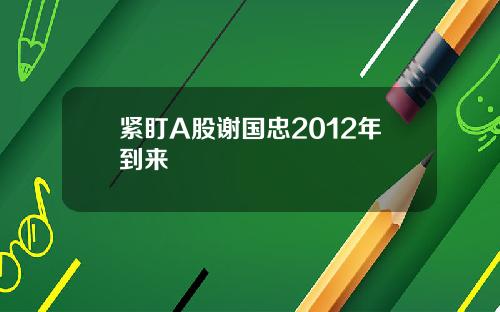 紧盯A股谢国忠2012年到来