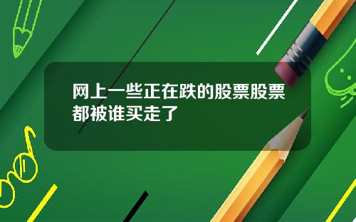 网上一些正在跌的股票股票都被谁买走了