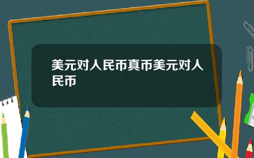 美元对人民币真币美元对人民币