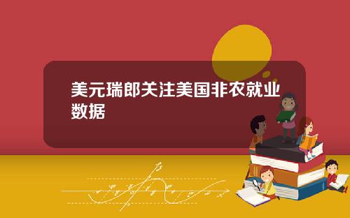 美元瑞郎关注美国非农就业数据
