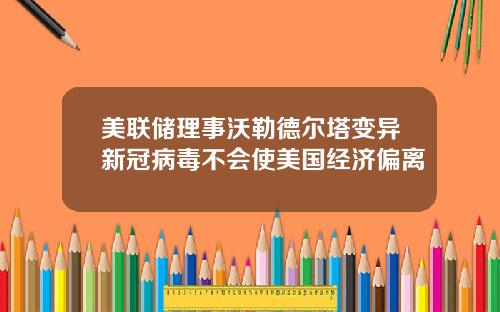 美联储理事沃勒德尔塔变异新冠病毒不会使美国经济偏离