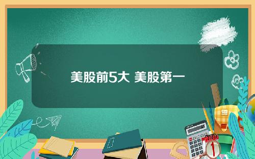美股前5大 美股第一