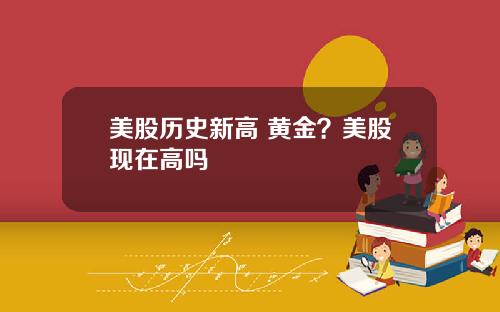美股历史新高 黄金?美股现在高吗
