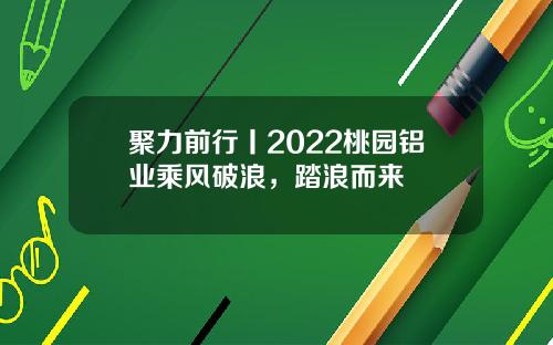 聚力前行丨2022桃园铝业乘风破浪,踏浪而来
