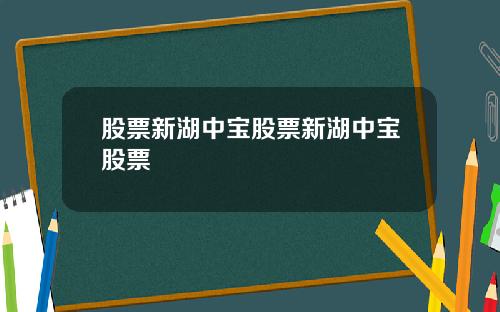股票新湖中宝股票新湖中宝股票