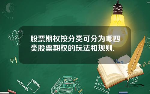 股票期权按分类可分为哪四类股票期权的玩法和规则.
