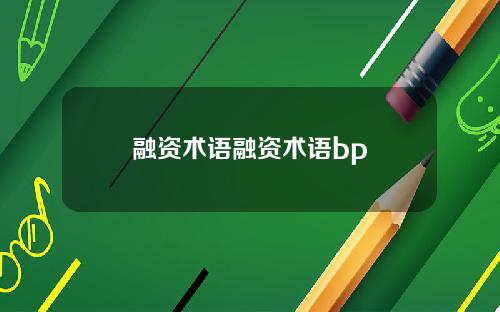 融资术语融资术语bp