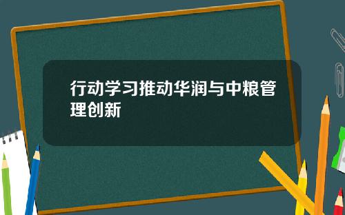 行动学习推动华润与中粮管理创新
