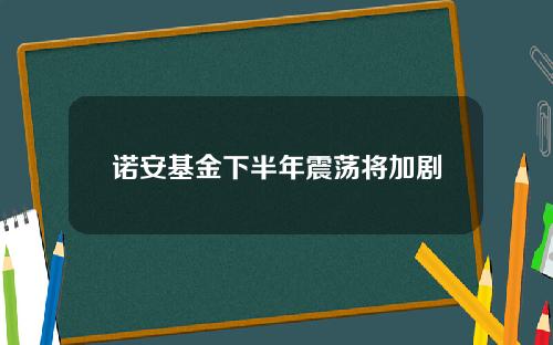 诺安基金下半年震荡将加剧