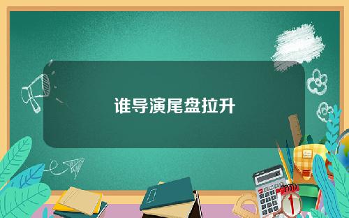 谁导演尾盘拉升