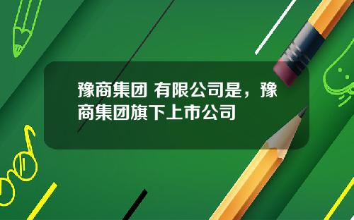 豫商集团 有限公司是，豫商集团旗下上市公司