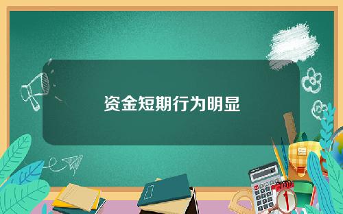 资金短期行为明显