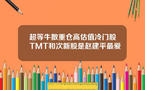 超等牛散重仓高估值冷门股TMT和次新股是赵建平最爱
