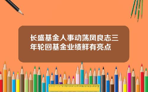 长盛基金人事动荡凤良志三年轮回基金业绩鲜有亮点