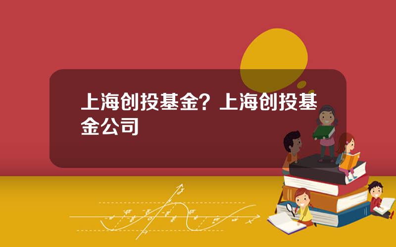 上海创投基金？上海创投基金公司