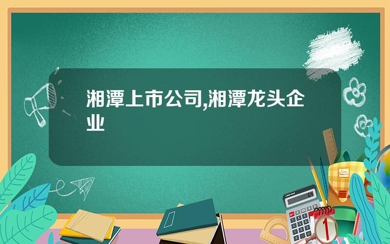 湘潭上市公司,湘潭龙头企业