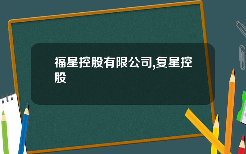 福星控股有限公司,复星控股
