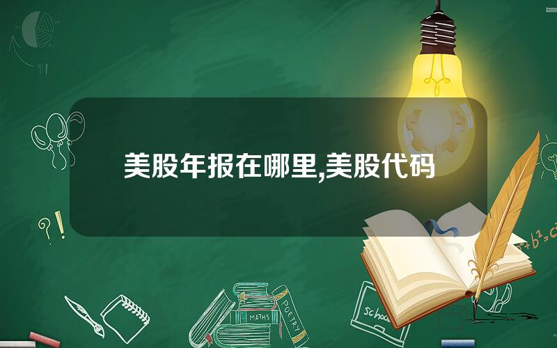 美股年报在哪里,美股代码