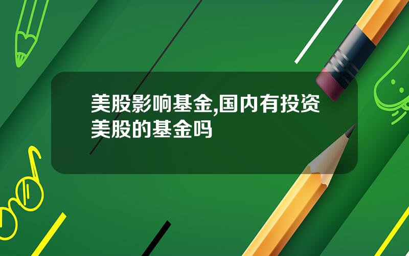 美股影响基金,国内有投资美股的基金吗