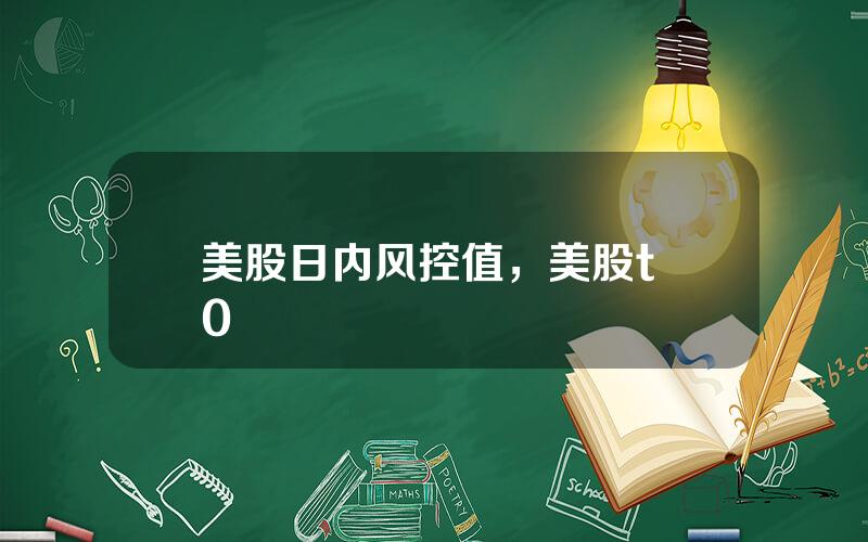 美股日内风控值，美股t+0