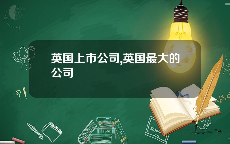 英国上市公司,英国最大的公司