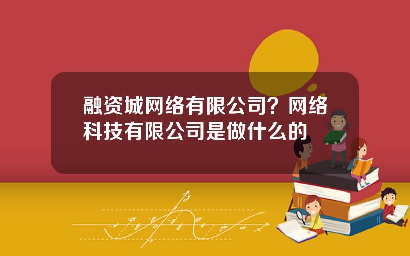 融资城网络有限公司？网络科技有限公司是做什么的