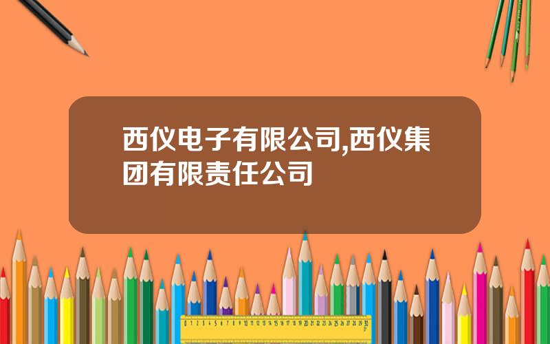西仪电子有限公司,西仪集团有限责任公司