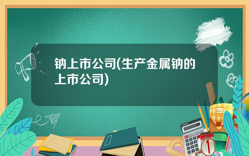 钠上市公司(生产金属钠的上市公司)