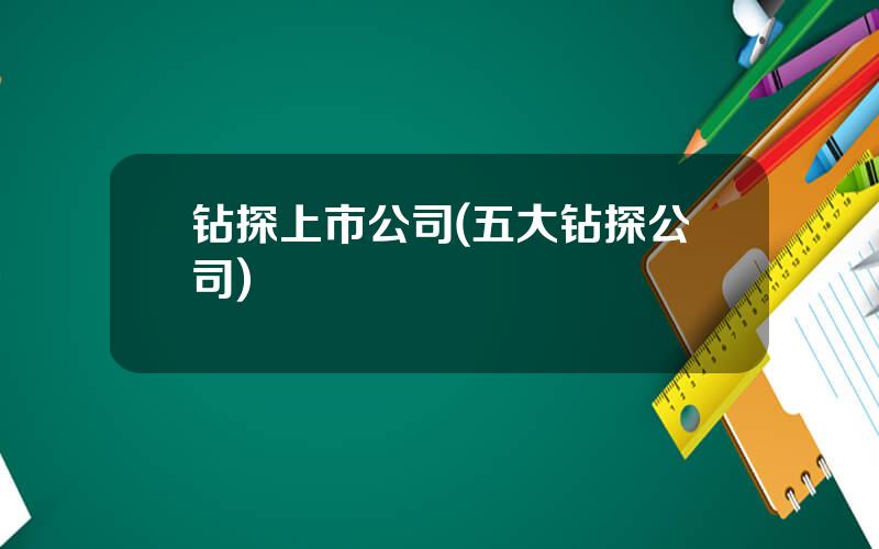 钻探上市公司(五大钻探公司)
